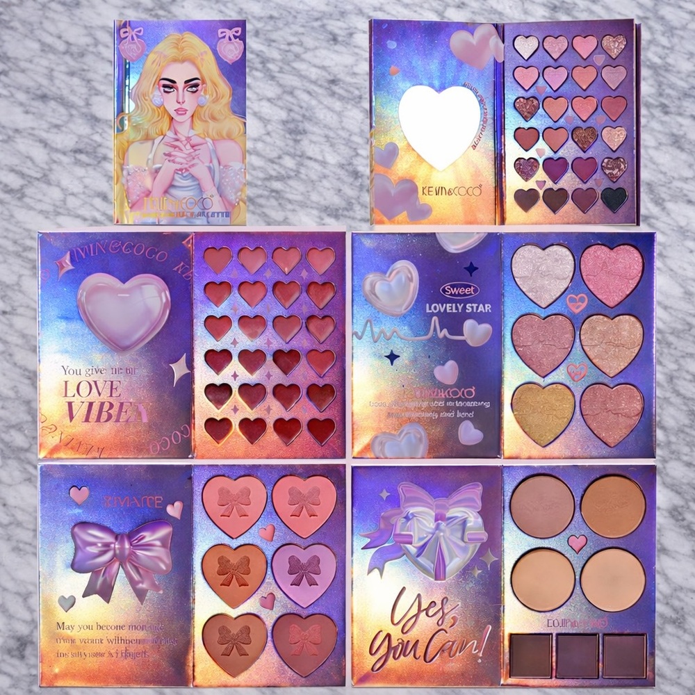 Incoco Lovely Star Eyeshadow Collection - Purple, Pink, Gold